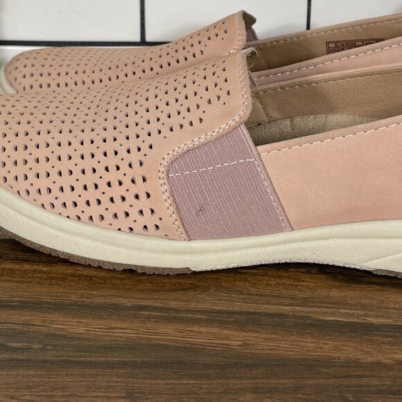 Earth Origins Elin Womens Size 8 Wide Shoes Dusty Pink Leather Casual Slip On - Picture 2 of 13